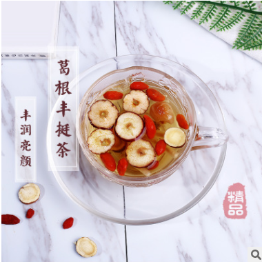 葛根丰挺茶木瓜葛根茶丰润茶贴牌代加工组合花茶桂圆红枣茶枸杞茶图3