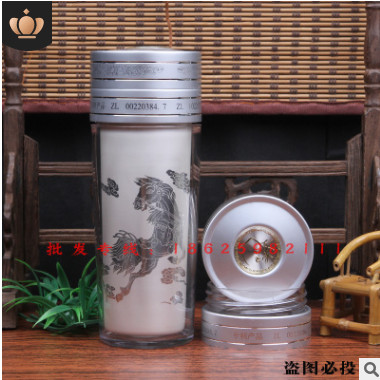 创意泡茶纯银保健杯纯银茶杯高档礼品杯广告杯特价促销杯子图1
