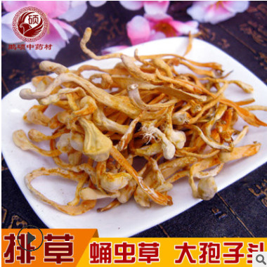 大孢子头金虫草 辽宁蛹虫草 北虫草花 干货冬虫草散装滋补品批发图1