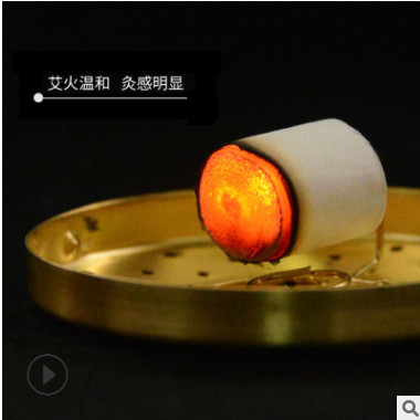 正品盒装五年陈黄金艾柱54粒五月五牌艾绒柱加工野生艾灸柱批发图3