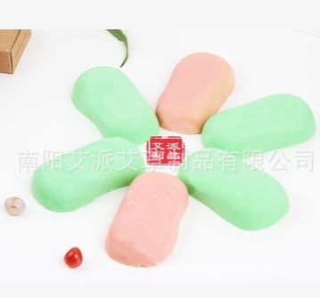 天然手工艾叶香皂精油皂无刺激儿艾叶皂香膏图2