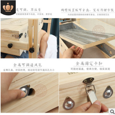 背部专用艾灸箱实木艾灸器家用督脉艾灸盒长蛇灸具医院用温度仪器图2