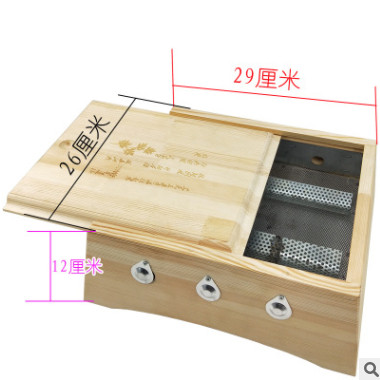 腰腹灸器纯实木臀部灸腰部灸箱多功能腹部灸盒艾灸箱艾绒厂家直销图2