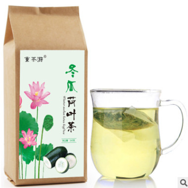 一件代发 冬瓜荷叶茶160克40包 批发花草茶大肚子袋泡茶现货供应