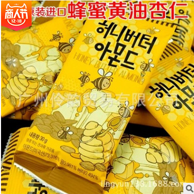 批发 休闲食品 韩国进口蜂蜜黄油杏仁 30g图2