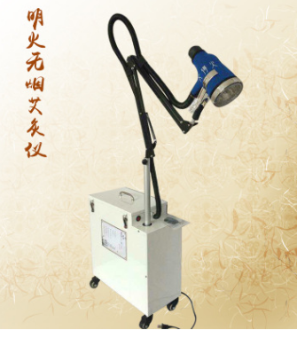 现货明火无烟艾得火艾灸仪手动遥控单头双头美容院专用艾灸仪器图1