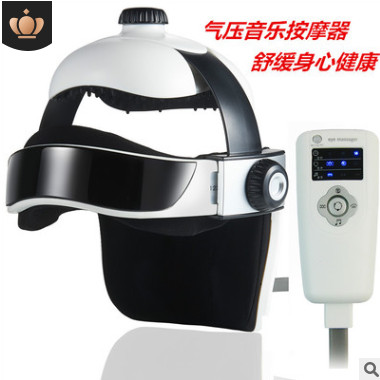 厂家直销电动气压头部按摩仪器 脑部理疗仪按摩机 音乐头盔按摩帽图3