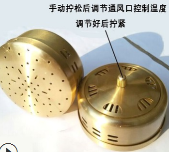 厂家批发 全铜随身灸 纯铜艾灸盒 加厚无烟铜灸盒 温灸艾柱盒图2
