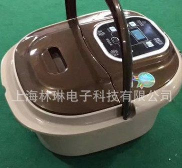 新款足浴盆洗脚按摩全自动加热脚动滚轮泡脚桶家用足疗养生足浴器图3