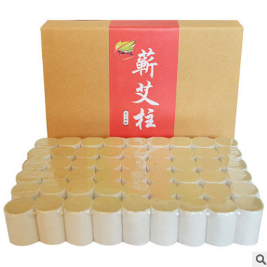 仙赐李时珍蕲艾条陈艾绒艾灸 黄金陈艾柱54粒图3