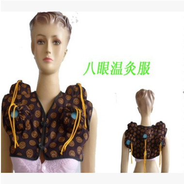 厂家直销精品艾灸布艺 OEM可定制艾灸服 腰腹部四联随身灸布套图2