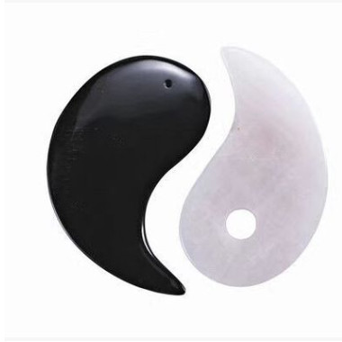 点穴按摩面部刮痧身体刮痧板太极鱼型刮痧不同材质包装精美图2