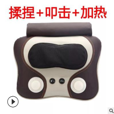 线控按摩器按摩枕颈部电动按摩腰部叩击多功能全身电动按摩垫靠垫图3