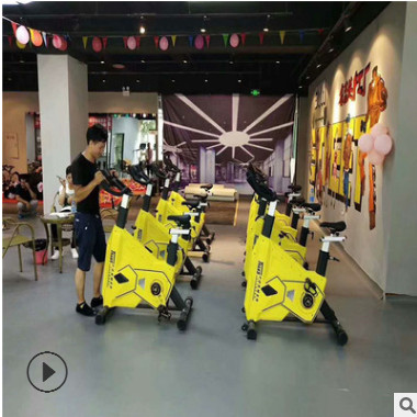 厂家直销变形金刚大黄蜂动感单车健身房商用器材工作室健身器材图2