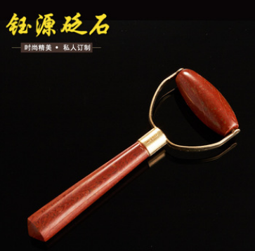 富贵红砭石面推 面部按摩器 红砭石 刮痧板 美容仪保健按摩器图3