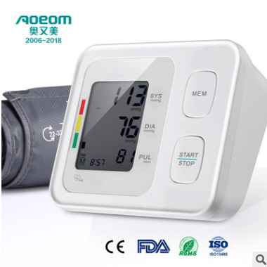 新款上臂式电子家用血压测量 多功能全自动量血压 OEM厂家直销图3
