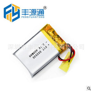 502535 400mAh聚合物锂电池3.7V 致美洁面仪智能穿戴锂电池定制图2