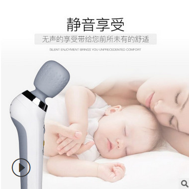 厂家批发充电按摩棒OEM多功能按摩器震动手持按摩锤便携式按摩棒图3