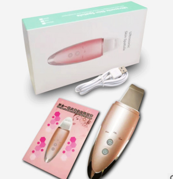 OEM超声波深层洁面铲皮刀 家用美容仪负离子导出去角质铲皮仪工厂图2