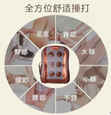 金太阳共享自动敲背捶背按摩靠垫腰部背部腰椎捶打电动按摩器敲打图3
