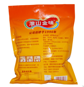 金味麦片包装袋食品 咸味淮山片 即冲即食速食早餐山药片大豆纤维图3