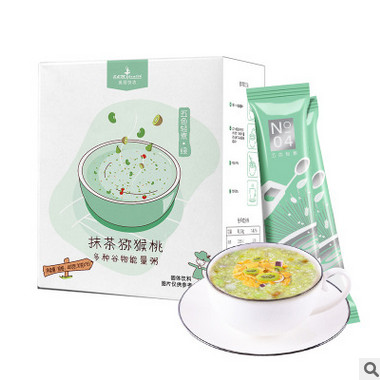 抹茶猕猴桃粥 代餐粥 方便粥 早餐粥 厂家现货批发 一件代发图3