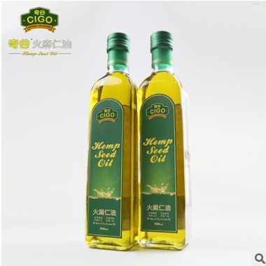 厂家直销供应农家火麻油食用油正宗纯正火麻仁油500ml品质好油图1