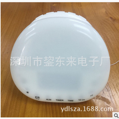 跨境电商新款AM收音机助眠器 鲸鱼阳光唤醒灯 定时提醒音乐灯图2