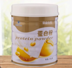 健康在线蛋白粉厂家直销 大豆蛋白粉400g/罐 营养强化剂大豆蛋图1