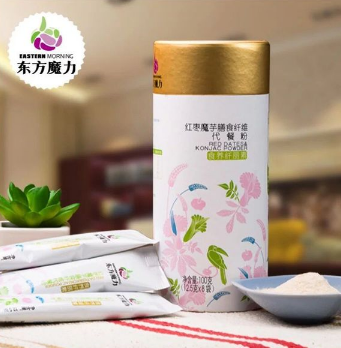 魔芋膳食纤维代餐粉魔芋粉低卡低热超强饱腹红枣粉薏仁粉12.5g*8图2