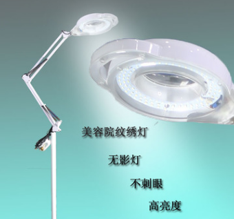 实心底座纹眉冷光 立式美容院专用LED冷光灯放大镜纹绣挑痘图1