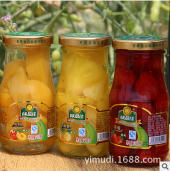 厂家直供 菠萝 草莓 等 6种口味 水果罐头图2