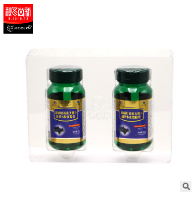 越橘叶黄素软胶囊 蓝莓胶囊120粒 缓解视疲劳老年保健品 盒装图3