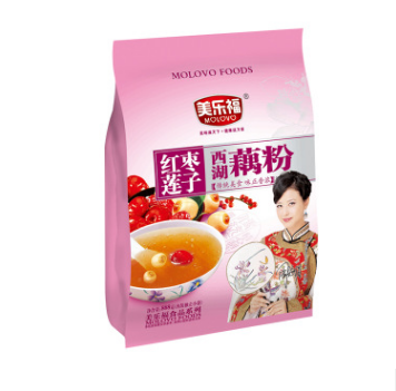美乐福 速溶藕粉杭州特产红枣莲子西湖藕粉即食早餐冲调饮品888g图3