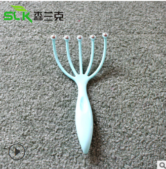 头部五爪钢珠按摩器 五爪头皮按摩爪 抓头神器头抓器八爪鱼图2