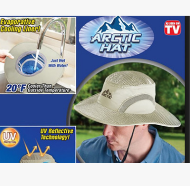 爆款 防暑降温 冰感帽防晒降温冰凉帽空调帽 Arctic Hat 檐帽图2