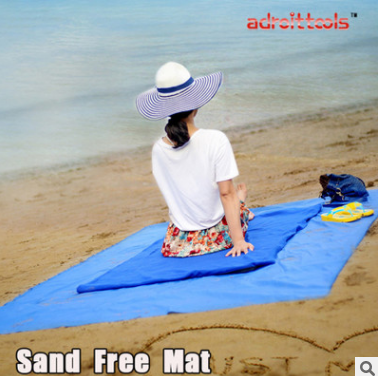 海滩垫超大户外旅行自驾游沙滩垫 2*2米 sand free ma图2