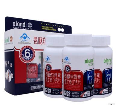 艾兰得氨糖软骨维生素D钙片120片3瓶中老年补钙骨质疏松强健关节图3
