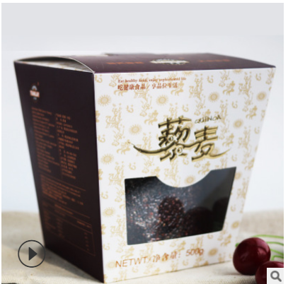 【天藜梯形包装精品黑藜麦500g】16盒/箱，一箱起订，8折批发图2
