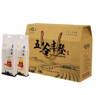 辽宁牧仁 五谷杂粮礼盒真空砖块礼品装黄小米团购批发节日送礼图2