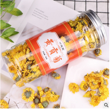 厂家批发黄菊花茶罐装30g黄金贡菊花 一件代发批发花草茶黄菊花茶图2