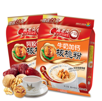 高老头牛奶加钙核桃粉660g速溶冲饮核桃乳营养早代餐粉袋装22小包图1