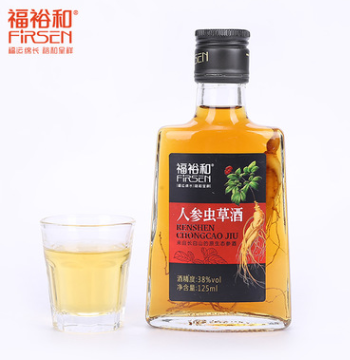 东北特产 福裕和人参虫草酒 38度长白山鲜人参浸泡高粱白酒直销图3