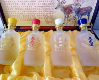 厂家直销全鹿酒礼盒装一盒4瓶鹿筋酒鹿血酒鹿鞭酒鹿尾酒图3