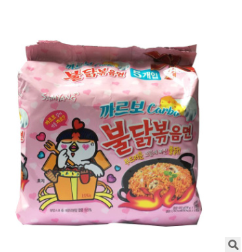 整箱包邮韩国进口三养奶油火鸡面130g*40袋干拌面泡面速食方便面图2