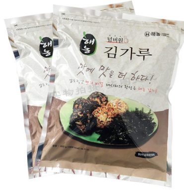 韩国进口海农碎海苔400g*10袋海苔丝拌饭拌面手团炒海苔碎末