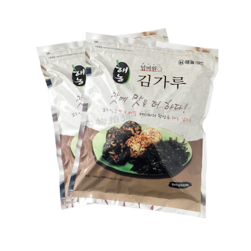 韩国进口海农碎海苔400g*10袋海苔丝拌饭拌面手团炒海苔碎末