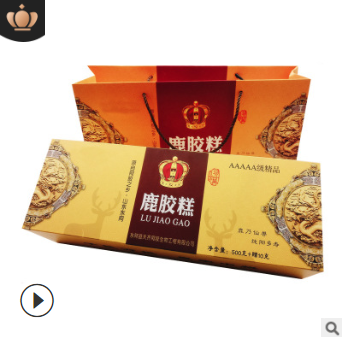 山东阿胶固元糕东阿即食盒装阿娇糕阿胶膏贴牌代工批发阿胶糕500g图1