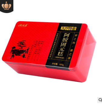 阿胶糕500g铁盒阿胶膏阿胶糕 阿胶固元膏 红枣枸杞手工熬制阿胶片图2