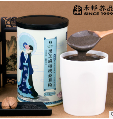 禾邦 黑芝麻核桃桑葚粉 代餐粉 OEM图2